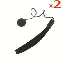 2pcs Lens Cap Holder, SLR Camera Lens Cap Strap Holder Keeper Clip Cord Leash For Nikon///Olympus/, Lens Lanyard For DSLR Camera Lens Cap Anti-Lost String - Black - View 6