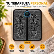 Masajeador EMS Para Pies Eléctrico Plegable Estimulador Muscular Negro - Ver 5