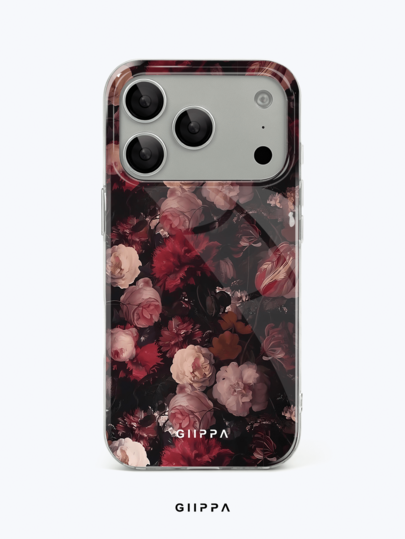 GIIPPA 1 st mobilskal med rosmönsterdesign för Phone 17 Pro Max, kompatibelt med Phone 16 Pro Max, 15 Pro Max, 14 Pro Max, koreansk stil, exklusivt, moderiktigt och intressant mobilskal, kompatibelt med 11/12/13/14/15/16 Pro Max Plus, elegant design som passar män och kvinnor, perfekt present till flickvän på jul, Alla hjärtans dag, påsk, bröllopssäsong och födelsedag!