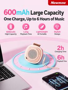 Newmine Speaker Bluetooth Portabel, Speaker Mini Luar Ruangan, Speaker Laptop/Mobil, Perintah Suara, Konektivitas TWS, PBS011, Tersedia Berbagai Warna - View 10