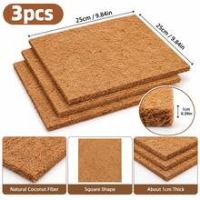3/7/12pcs Coconut Palm Bedding Mats, Moisture Resistant & Insulating Nesting Pads For Hens, Birds, Rabbits, Reptiles & Hamsters, Reusable Poultry Bedding Material For Egg Production, Natural Nesting Box Liners For Chicken Coops & Pet - A - View 17