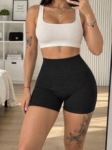 Oillpretty Pantalones cortos moldeadores de cintura alta para mujer, ropa interior moldeadora sin costuras, adecuados para fitness y uso diario, ropa interior de mujer, pantalones cortos, ropa moldeadora colombiana - Negro - Ver 3