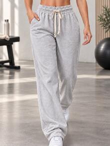 Women Sweatpants - Light Grey - View 2