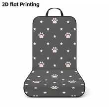 1pc Minimalist Cat Paw & Star Print Pet Car Seat Cover, Easy To Install And Clean Car Protective Mat, Anti-Pet Scratch, Suitable For Daily Commute, Road Trips, Pet Travel Essential, Fits Most Vehicles, Gift For Drivers, Christmas Car Interior Decoration, Winter Cozy Decor - Single Seat Pet Mat - View 7