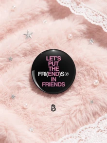 1pc/6pcs 4.4cm/1.73inch Bangtan Song Lyrics, Cartoon Character Portrait & Heart Symbol Pattern Pin Badge, Clothing Bag Backpack Decoration, Perfect Gift For ARMY Fans - Multicolor - View 4