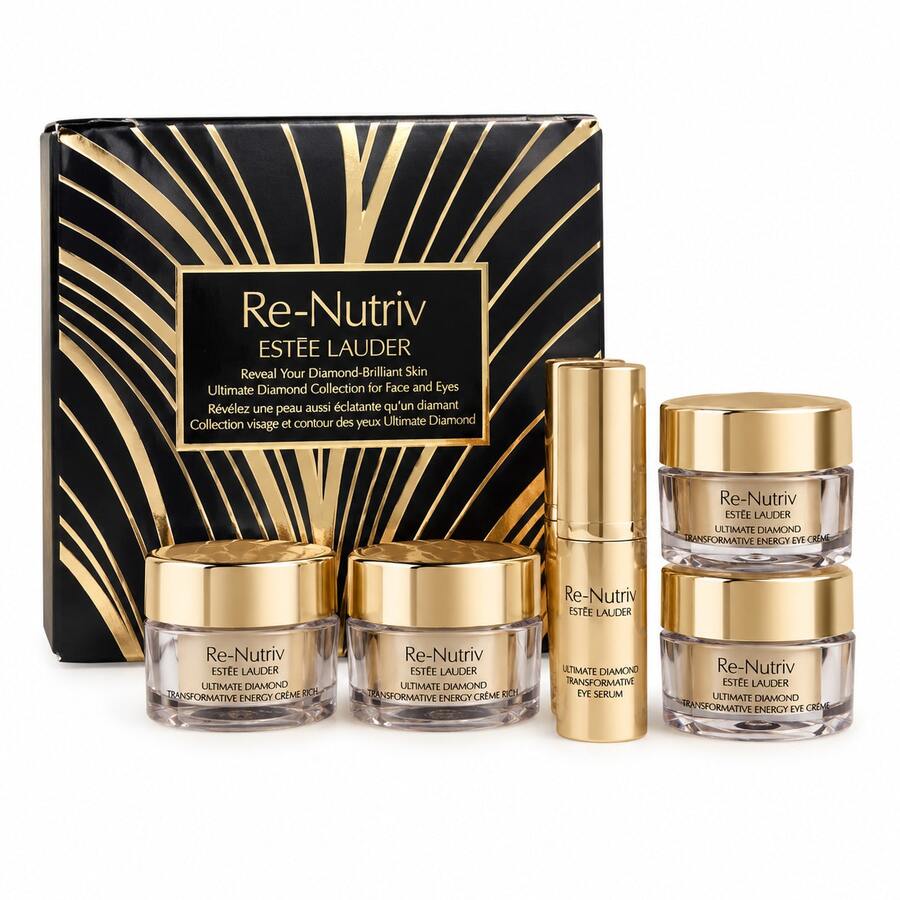 Estée Lauder Re-Nutriv Ultimate Diamond Face & Eyes 5 Piece Skincare Set - Hyaluronic Acid - View 1