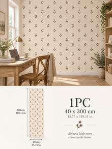 SUPSTICKER Floral Peel And Stick Wallpaper, Removable PVC Wall Sticker, 15.7*47.2in /15.7*118.1in, 3 Colors Option, For Bedroom Living Room Home Decor - Flowers - View 17