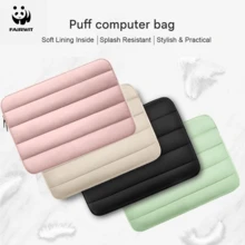 PANDA ND22 Puffy Laptop Sleeve, 11/13.3/15.6-Inch Soft Padded Portable Storage Bag, Soft Fleece Lining | Water-Resistant | Stylish Versatile Laptop Handbag - View 2