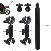 VeFly Super Clamp Motorcycle Bike Mount Extension Pole Selfie Stick Double Side Clip For Insta360 X2 X3 X4 X5 Monopod Handlebar Action Camera Accessories - View 8