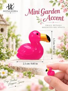50pcs Pink Flamingo Decorative Figurines, Bright Color Flamingo Ornaments, Suitable For Room Decor, Home Decor, Bedroom Decor, Birthday Party Decoration, Wedding Tabletop Decor, Gift Wrapping, Home Desk Display, Garden Micro Landscape And Holiday Scene Decoration, Party Decor, Garden Landscape, Car Decor - Pink Flamingo Figurine - View 9