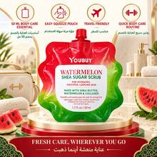 Watermelon Shea Butter Sugar Scrub, Unisex Exfoliating Moisturizing Body Scrub, Contains Shea Butter And Watermelon Collagen With Sugar Grain Texture, Suitable For Daily Shower Skincare, Gentle Body Exfoliation, Suitable For Rough And Dry Skin - Watermelon - View 5