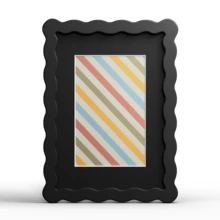 1pc Wavy Multicolor Photo Frame (Red, Yellow, Blue, Green, White, Black, Pink, Purple, Grass Green), Fashionable And Versatile Home And Office Decor - Suitable For Desktop And Wall Display, Perfect Housewarming Gift (Photo Not Included) - Multicolor - View 73