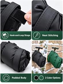 Outdoor Faucet Anti-Freeze Protection Cover; Winter Leather Faucet Cover, Outdoor Garden Faucet Insulation Sleeve, Thickened Cold-Resistant Anti-Freeze Protection Cover. Faucet Insulation - Outdoor Faucet Dedicated Anti-Freeze Protection Sleeve. - One Size Fits All - View 10