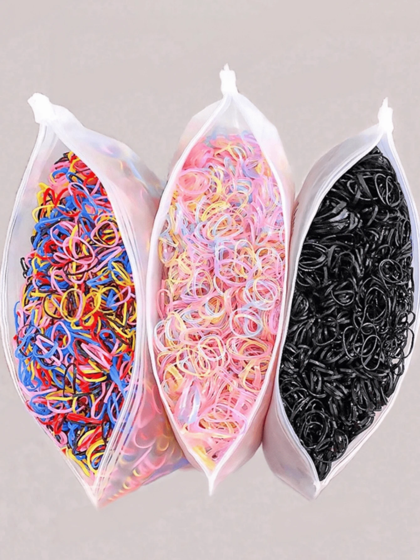 5000/3000/2000/1000pcs Mini Solid Color Disposable Hair Ties, Strong And Durable Small Hair Bands, Gentle On Hair, Suitable For Daily Use