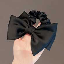 1pc French Retro Bow Hair Tie, High-End And Elegant Temperament, Wide Brim Will Not Damage Hair, Durable Hair Accessory, Easily Release Charm. - Multicolor - View 2