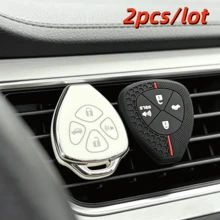2pcs/Lot Car Key Case Covers For Camry RAV4 Crown Avalon Corolla Reiz Venza Matrix Yaris 4 Buttons - Multicolor - View 4