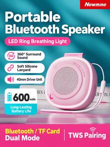 Newmine Speaker Bluetooth Portabel, Speaker Mini Luar Ruangan, Speaker Laptop/Mobil, Perintah Suara, Konektivitas TWS, PBS011, Tersedia Berbagai Warna - View 1