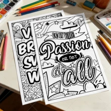Affirmation Bold & Easy Coloring Book For Adults ,Positive Quote Heartfelt Words Cloud Star Rainbow Large Print ,Simple Line Art Gentle Calming Relaxing Stress Relief Coloring Pages For Women Hobby Lovers, 120gsm Thick Inner Paper - Positive Words - View 5