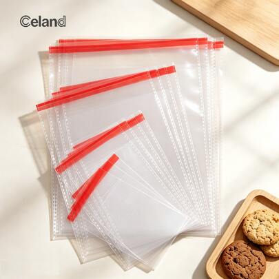 Self-Adhesive Transparent Packaging Bags For Books, Phone Cases, Bread, Plastic Storage Bags, Cookie Packaging Bags, Baking Sealing Machine Bags, Fully Transparent Cookie And Snowflake Cake Self-Sealing Bags, Jewelry Storage Bags, Moisture-Proof And Dust-Proof Bags, Portioning Bags