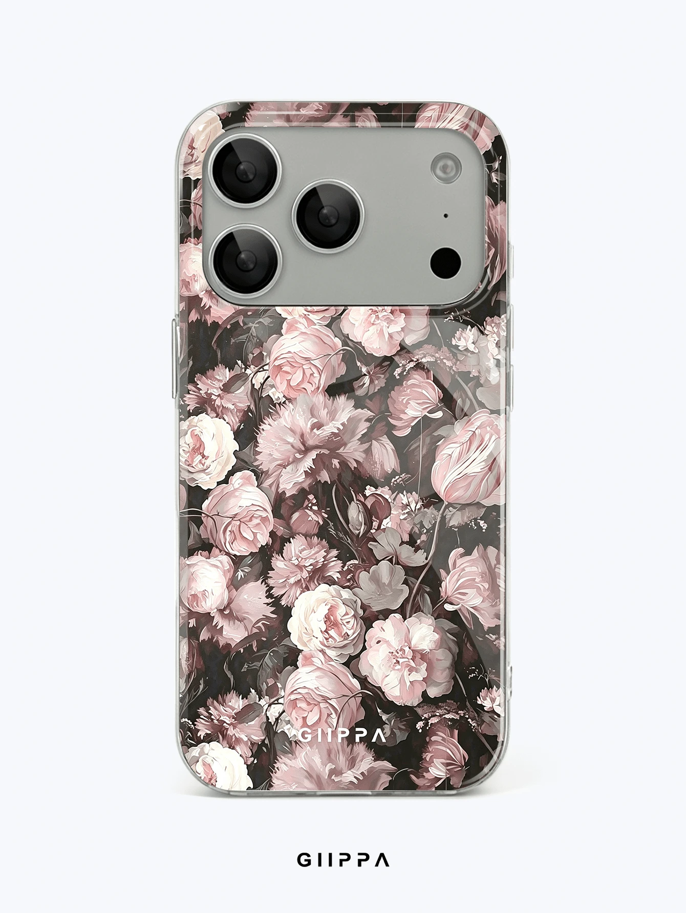 GIIPPA 1件玫瑰圖案設計手機殼,適用於Phone 17 Pro Max,相容於Phone 16 Pro Max、15 Pro Max、14 Pro Max,韓式高端時尚趣味手機殼,相容於11/12/13/14/15/16 Pro Max Plus,優雅設計適合男女使用,送給女友的完美禮物,適用於聖誕節、情人節、復活節、婚禮季和生日! - 粉色 - 查看 1