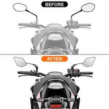 Motorcycle Rearview Mirror Lightweight Aluminum Alloy Winglet Style Mirror Universal Add On Accessory Foldable Design Suitable For Motorcycles And Electric Vehicles - A - View 4