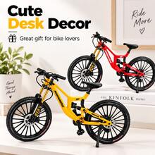 Model Sepeda Jari Mini dari Paduan Logam, Mainan Meja Sepeda Gunung Realistis, Ukuran 27" dan 29", 6 Warna, Dekorasi Sepeda yang Indah, Hadiah untuk Kolektor dan Pecinta Sepeda - MultiWarna - View 3