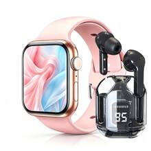 ZhiKexing Sports Smart Watch + Earphone Set, 2.01-Inch Full Screen Touch Sports Smart Watch, Zinc Alloy Body, Suitable For Men And Women Sports Outdoor Smart Watch, Features Wireless Call/Message Reminder/Multiple Sports Modes, Information Reminder Multi-Function Phone Answer/Dial, Remote Photo/Music Playback And Other Smart Watch Functions, Wireless Connection Compatible With IOS And Android Phones, Holiday Gift - View 10