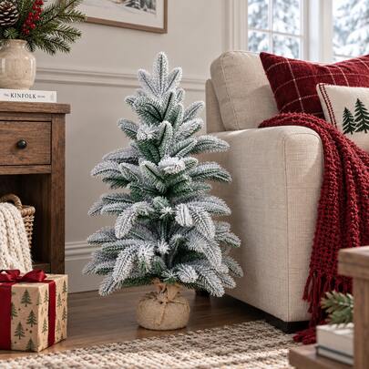 23.62 Inch Artificial Pine Tree, Desktop Christmas Tree, Suitable For Living Room, Entryway, Fireplace Mantel, Dining Table, Bedroom, Office, Apartment And Farmhouse Style Home Holiday Winter Decoration And Christmas Decor