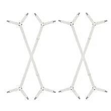 2/4 Correas ajustables en cruz para sábanas - Aseguran las sábanas, hebillas elásticas triangulares adecuadas para todas las fundas de colchón - Multicolor - Ver 14