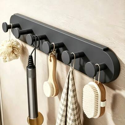 Wall-Mounted Suction Cup Hook - No-Drill Fashionable Entryway Storage Rack, Super Strong Suction Space Saving Organizer For Keys, Lanyards, Accessories - Home Office, Apartment, Mudroom, Dorm, Mother's Day Father's Day Graduation Gift
