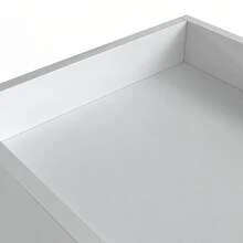 Yitahome Bedside Table With 3 Drawers, Nightstand End Table, Water-Resistant Storage Side Table, 35x40x59cm - White - View 7