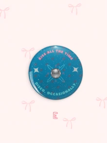 1pc/6pcs 4.4cm HS Disco Album Slogan Button Pin Badge,Pin Brooch, Back To School Decor Accessories For Clothes Backpack Lanyard - Multicolor - View 15