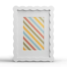 1pc Wavy Multicolor Photo Frame (Red, Yellow, Blue, Green, White, Black, Pink, Purple, Grass Green), Fashionable And Versatile Home And Office Decor - Suitable For Desktop And Wall Display, Perfect Housewarming Gift (Photo Not Included) - Multicolor - View 65