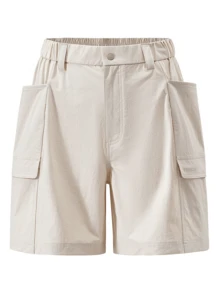 CAMEL CROWN Women's Cargo Shorts, Spring Summer Quick Dry Breathable Sweat Wicking Cool Feel Shorts - Oak Ash - View 3