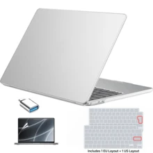 Kompatibel dengan Casing MacBook Air 15 Inch 2023-2026 M2 M3 M4 M5 A2941 A3114 A3241 A3448, Pelindung Casing Keras dengan Aksesoris Opsional, Pelindung Keyboard, Pelindung Layar HD & Adaptor USB, Tersedia Berbagai Warna - View 10