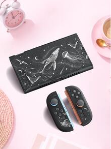 Casing Pelindung Konsol Xingji-1 "Romantic Ocean & Galaxy" - Kompatibel dengan Switch 2 (2025), Switch OLED, dan Switch. Terbuat dari bahan TPU yang lembut, casing ini memberikan perlindungan dari benturan dan debu, menjadikannya hadiah ideal untuk para pemain Switch. - View 3