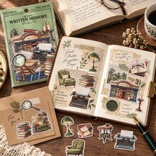 Life Love Song Series PET Sticker Pack, Creative Vintage Study Old Objects Planner Stickers, DIY Decorative Stickers - Multicolor - View 3