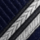 Navy Blue With White Twill