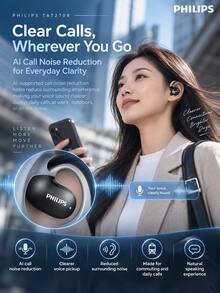 PHILIPS TAT2708 Open-Ear Bluetooth Headphones, IPX4 Sweatproof And Waterproof, Bluetooth 5.3 Long Battery Life, Ear-Hook Headphones For Running, Fitness, And Commuting - View 5
