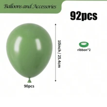 Sage Green Avocado Green Latex Balloon Garland Kit, 10/5 Inch Multi Size Balloons, For Boho Wedding Baby Shower Birthday Party Decor - Multicolor - View 11