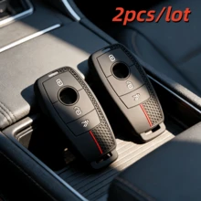 2pcs Car Key Case Covers For A C E S G Class W177 W205 W213 X167 W222 CLA GLE GLB GLS AMG Maybach Shell Accessories Protection - Multicolor - View 3