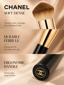 CHANEL Large Long-Handle Foundation Brush, 2.5*11cm, Streak-Free Application, Firm Bristles With No Shedding, Suitable For All Types Of Liquid Foundation - Foundation Brush - View 8