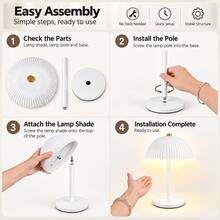 LED Wireless Portable Night Light - Mushroom Shape, USB Rechargeable, Touch Switch, 3-Color Change, Stepless Dimming, Atmosphere Bedside Lamp, Metal Body, Suitable For Home Decor, Party, Restaurant, Outdoor Ambient Lighting, Ideal Gift - Tricolor Light - View 11