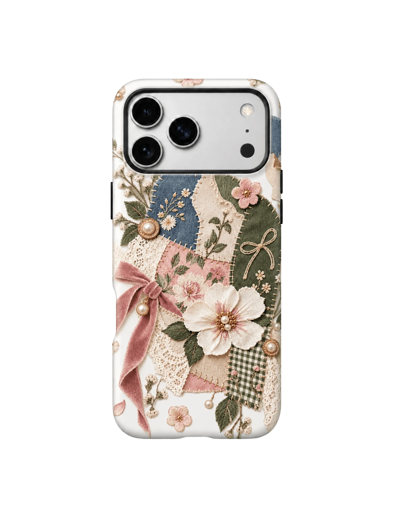 Worn-Out Pattern And Texture Feel Phone Case, Stylish Film & Clear 2-In-1 Glossy Thick Case, Fashion Protective Cover Compatible With Iphone 12 13 14 15 16 17 18-FL-2LH - Pink - View 1