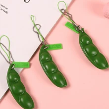 1/5/10/20pcs Pea-Shaped Pendant, Portable Creative Mini Pea Cute Cartoon Edamame Keychain, Party Event Life Gift, Office Study Keychain - Decompression Peas - View 8