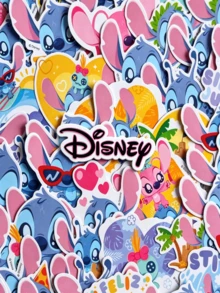 50pcs Disney Stitch Cartoon Pattern Stickers, Self-Adhesive Asymmetrical Shaped Stickers, Suitable For Scrapbooking And Notebooks - Ideal Christmas Gift - Multicolor - View 4