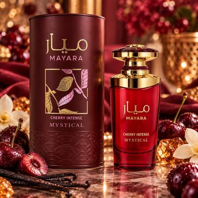 Khadlaj MAYAR CHERRY INTENSE – Eau De Parfum For Women 100 Ml – Gourmand Perfume With Notes Of Cherry, Vanilla, And Amber
