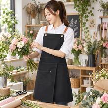 1pc Canvas Apron With Pockets - Split Skirt Design, Easy To Move, Suitable For Restaurants, Cafes And Flower Shops - Multicolor - View 7