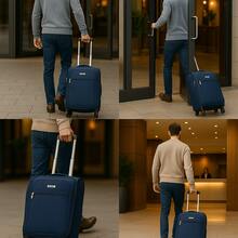 20/24/28 Suitcase, Hardshell/Softshell, Impact-Resistant, Expandable Section For Extra Capacity, Trolley Case, Storage Case, Carry-On, Checked Luggage - Navy Blue - View 4