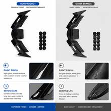 Paket Kombo Aerodinamika & Styling Sepeda Motor 2-in-1: Spoiler Aerodinamis Winglet Fairing Depan + Set Baut Plat Nomor M6/M8 CNC, Pelindung Dagu Sayap Angin & Kit Sekrup Dekoratif, Cocok Untuk R15 V4, PCX160, ADV160 - A - View 2